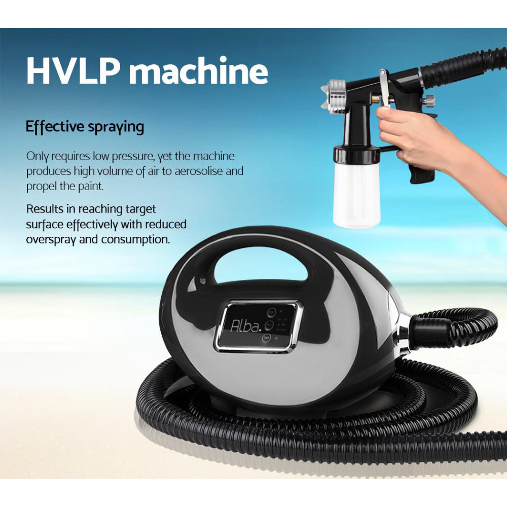 Premium HVLP 700W Spray Tan Machine - Sleek Black Design