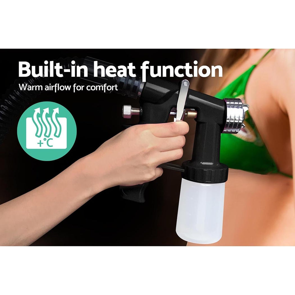 Premium HVLP 700W Spray Tan Machine - Sleek Black Design