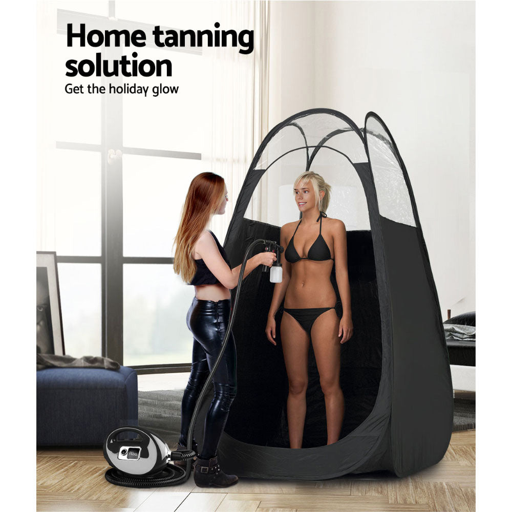 Alba Instant Glow HVLP Spray Tan System with Pop-Up Tent and Adjustable Spray Gun