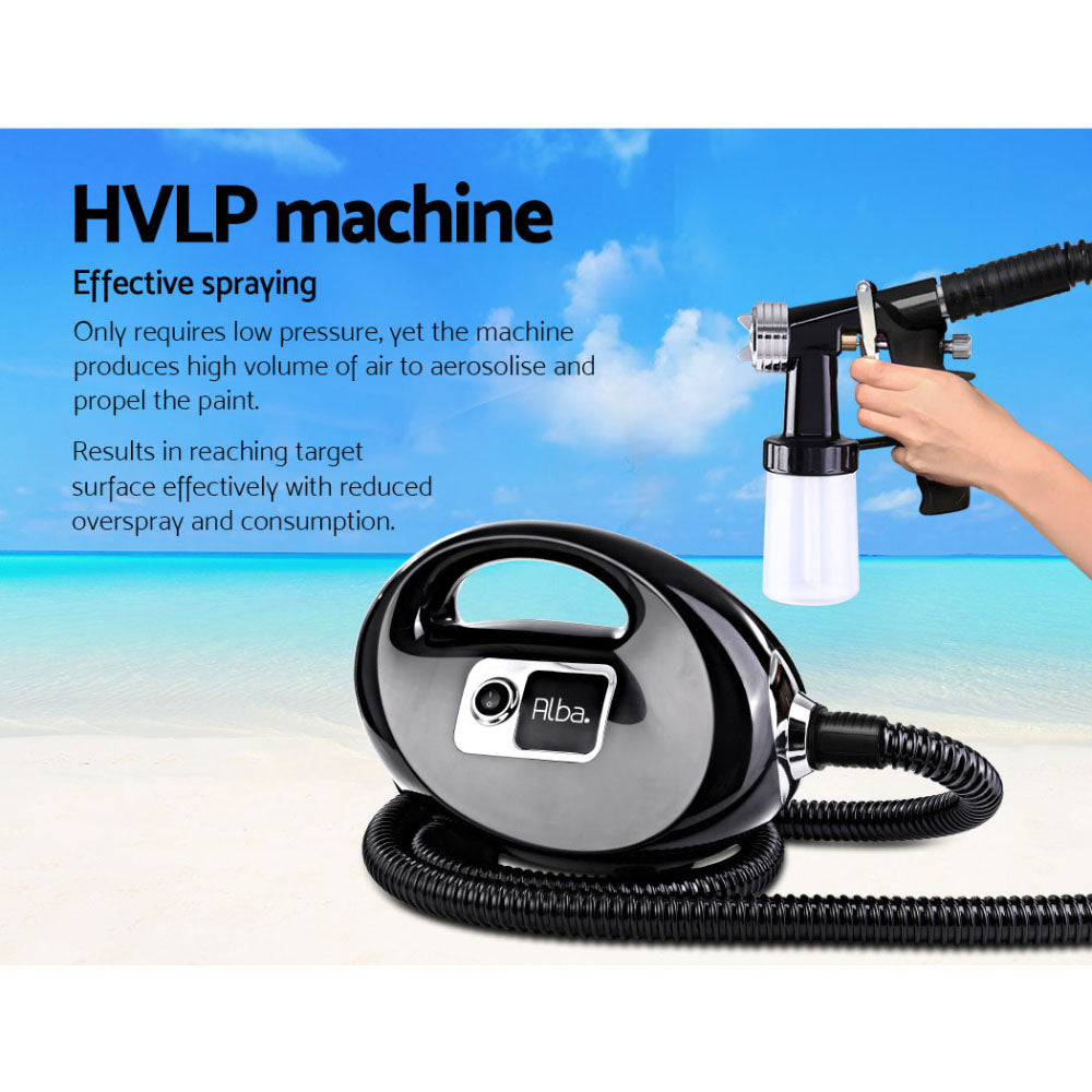 Professional HVLP Spray Tan Machine Kit - Black Sunless Tanning Gun System