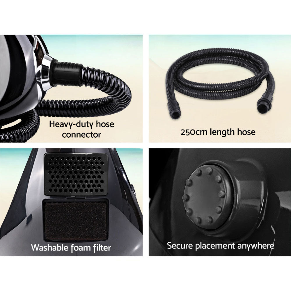 Professional HVLP Spray Tan Machine Kit - Black Sunless Tanning Gun System