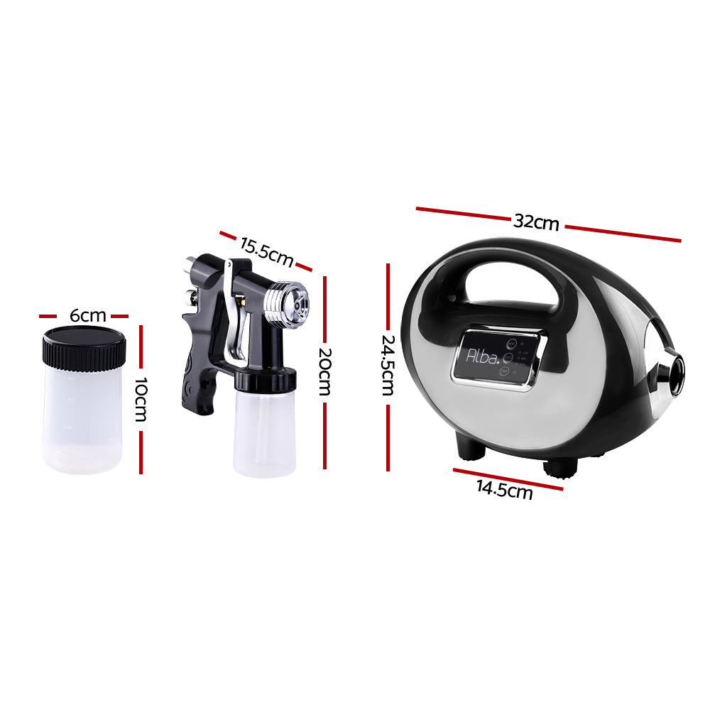 Premium HVLP Spray Tan Machine Kit with Tent and Gun - 700W Sunless Tanning System