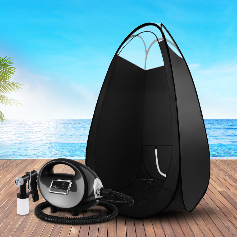 Premium HVLP Spray Tan Machine Kit with Tent and Gun - 700W Sunless Tanning System