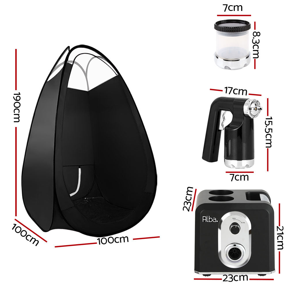 Professional HVLP Spray Tan System with Pop-Up Tent and Heating Function