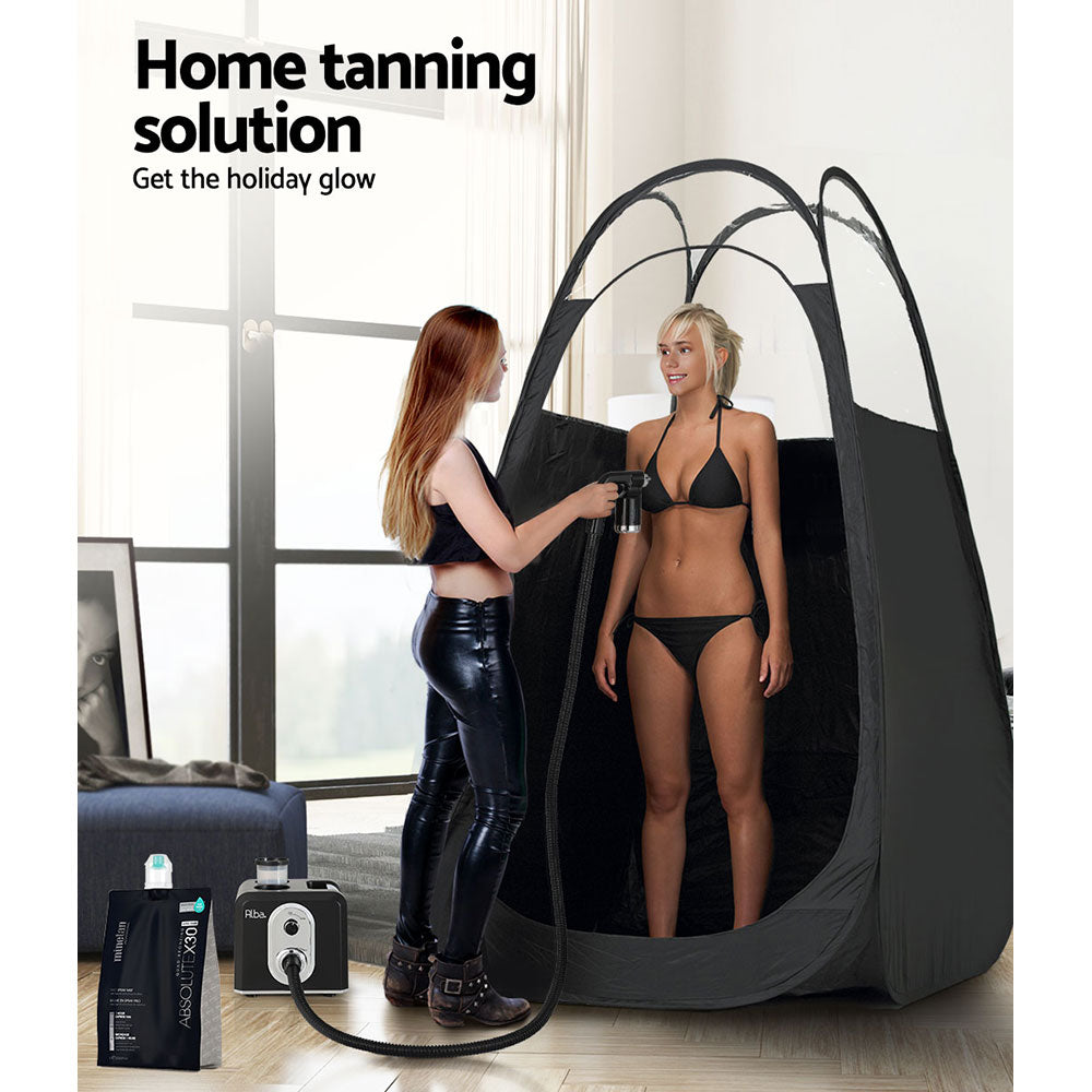 Professional HVLP Spray Tan System with Pop-Up Tent and Heating Function
