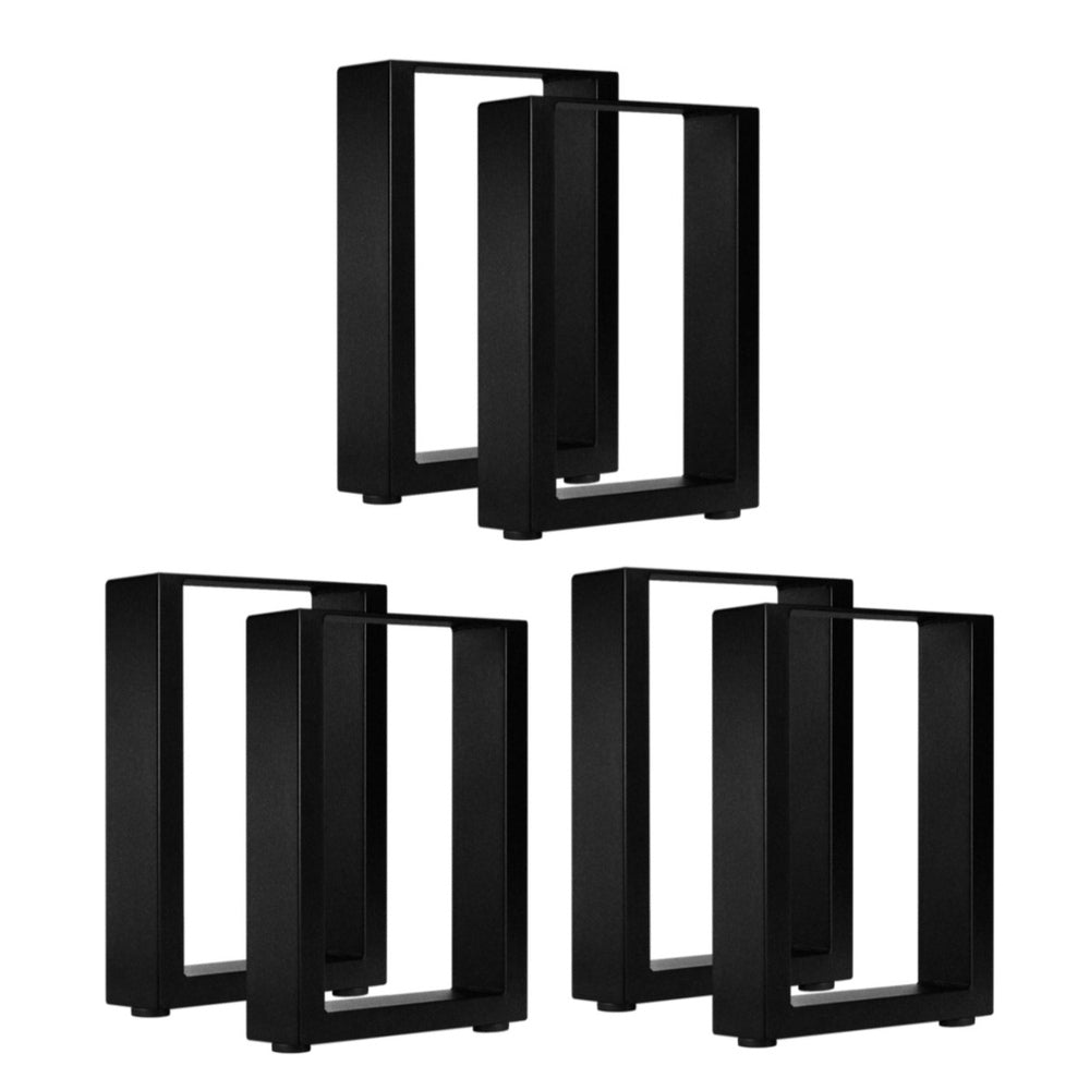 Oikiture 6X Coffee Dining Table Legs Steel Industrial 71x50CM