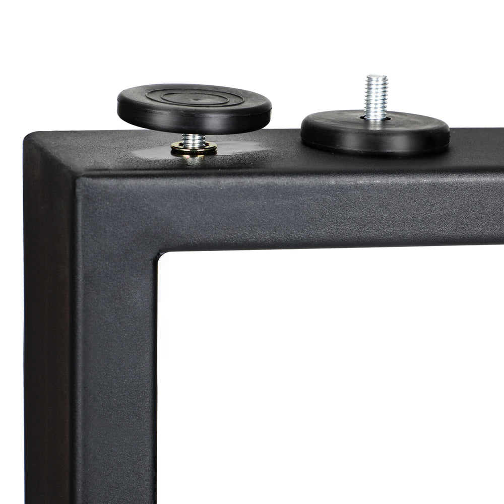 Oikiture 2X Table Legs Bench Box Steel Metal 71 X 50CM