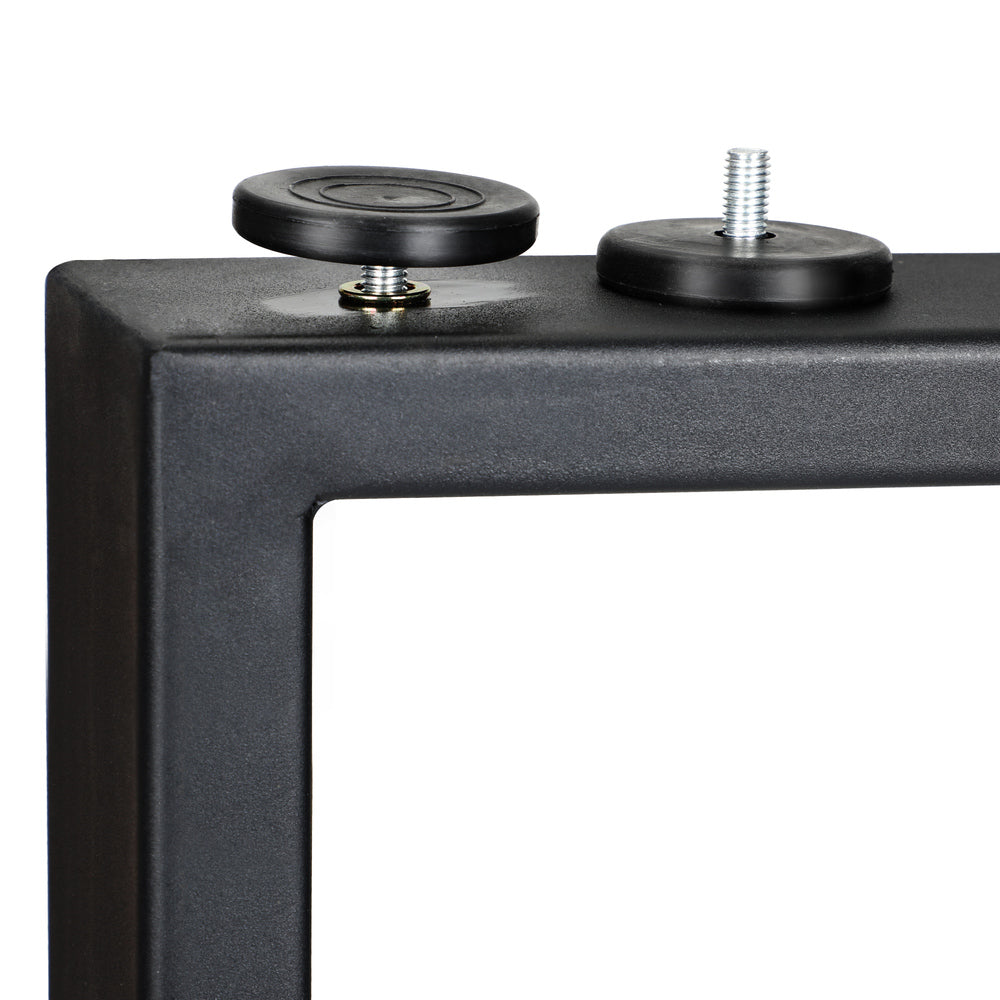 Oikiture 2X Table Legs Bench Steel Metal 71x71cm