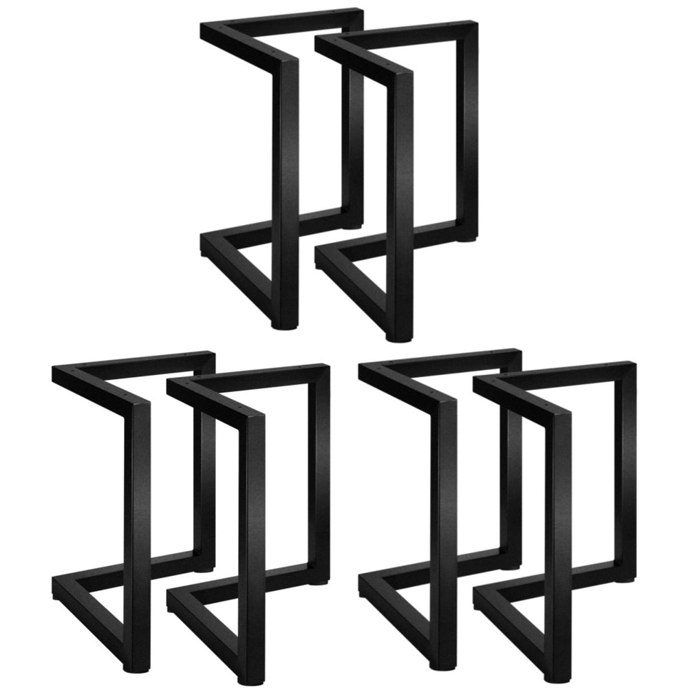Oikiture 6X Coffee Dining Table Legs Steel Industrial 71x71CM