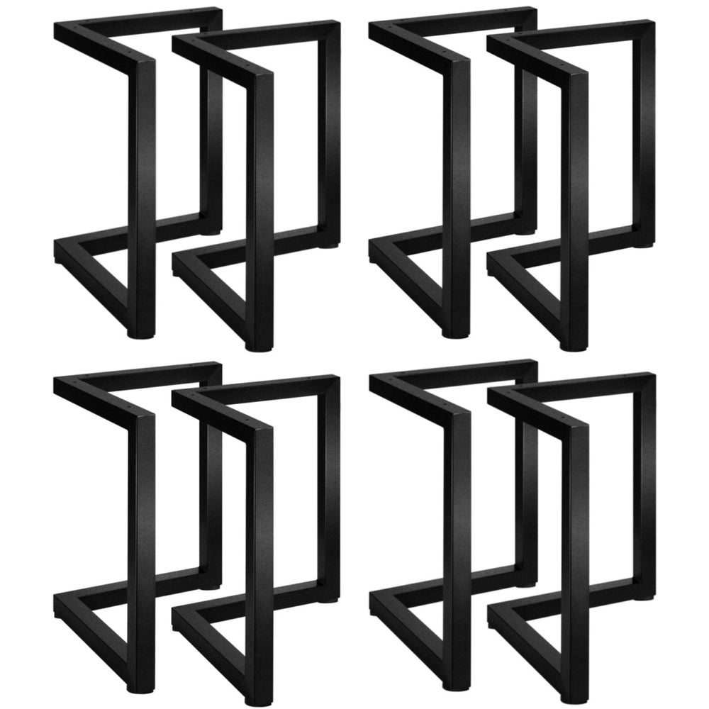 Oikiture 8X Coffee Dining Table Legs Steel Industrial 71x71CM