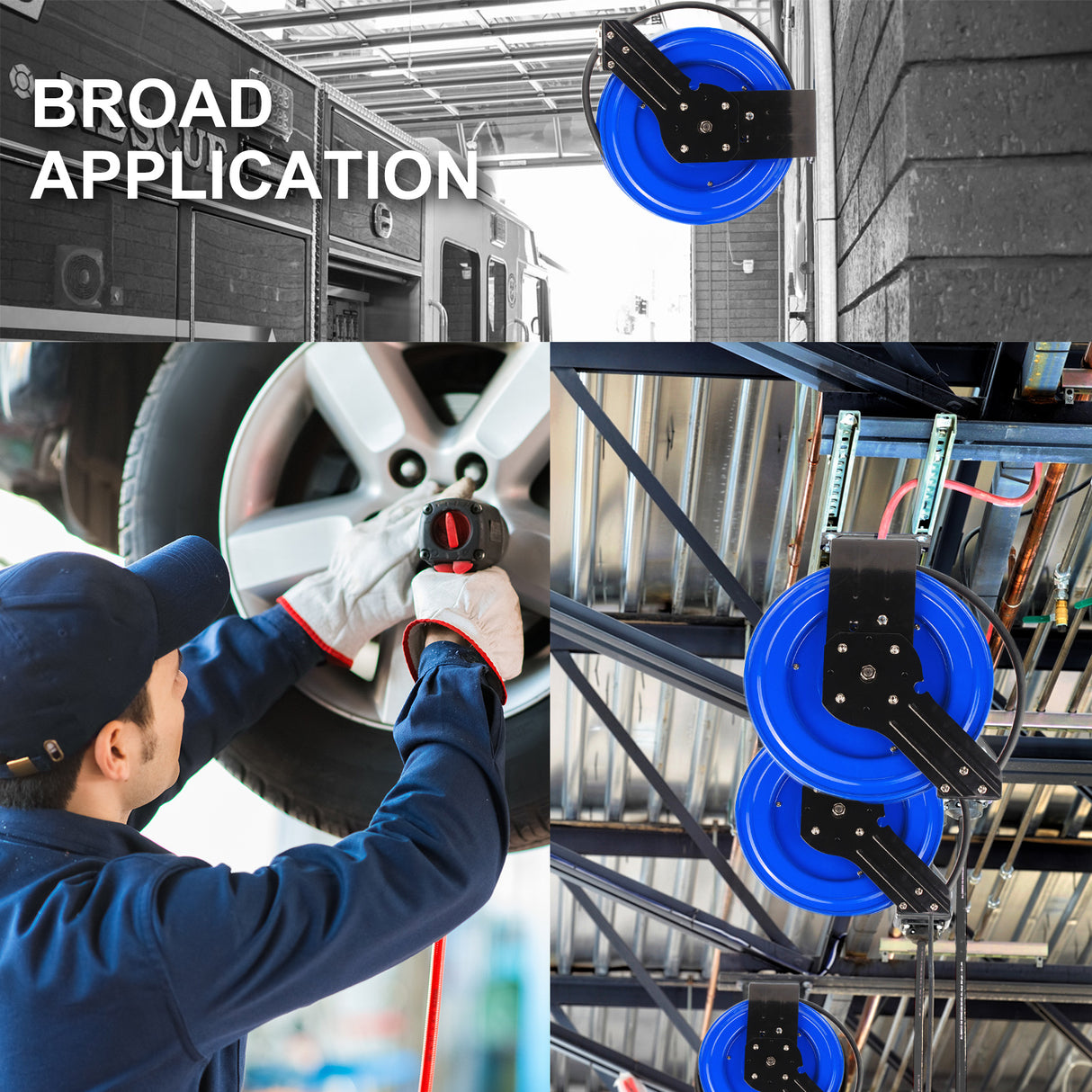 15m Industrial Air Hose Reel