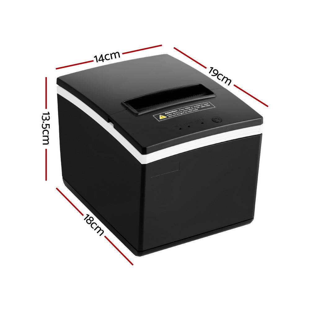 High-Speed Thermal Receipt Printer with Auto Cutter and Label Making Capabilities