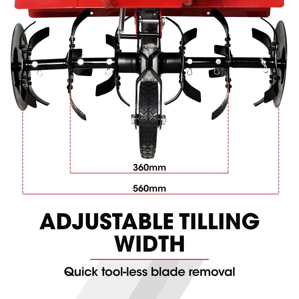 Baumr-AG 150cc 4-Stroke Petrol Tiller Cultivator Garden Rototiller