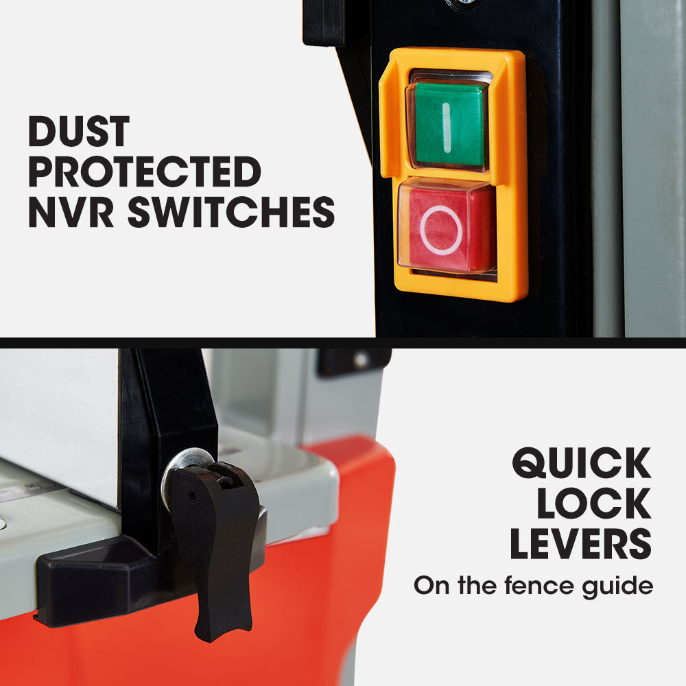 Baumr-AG 500W Wood Bandsaw with Stand, 115mm Cutting Depth (BS40)