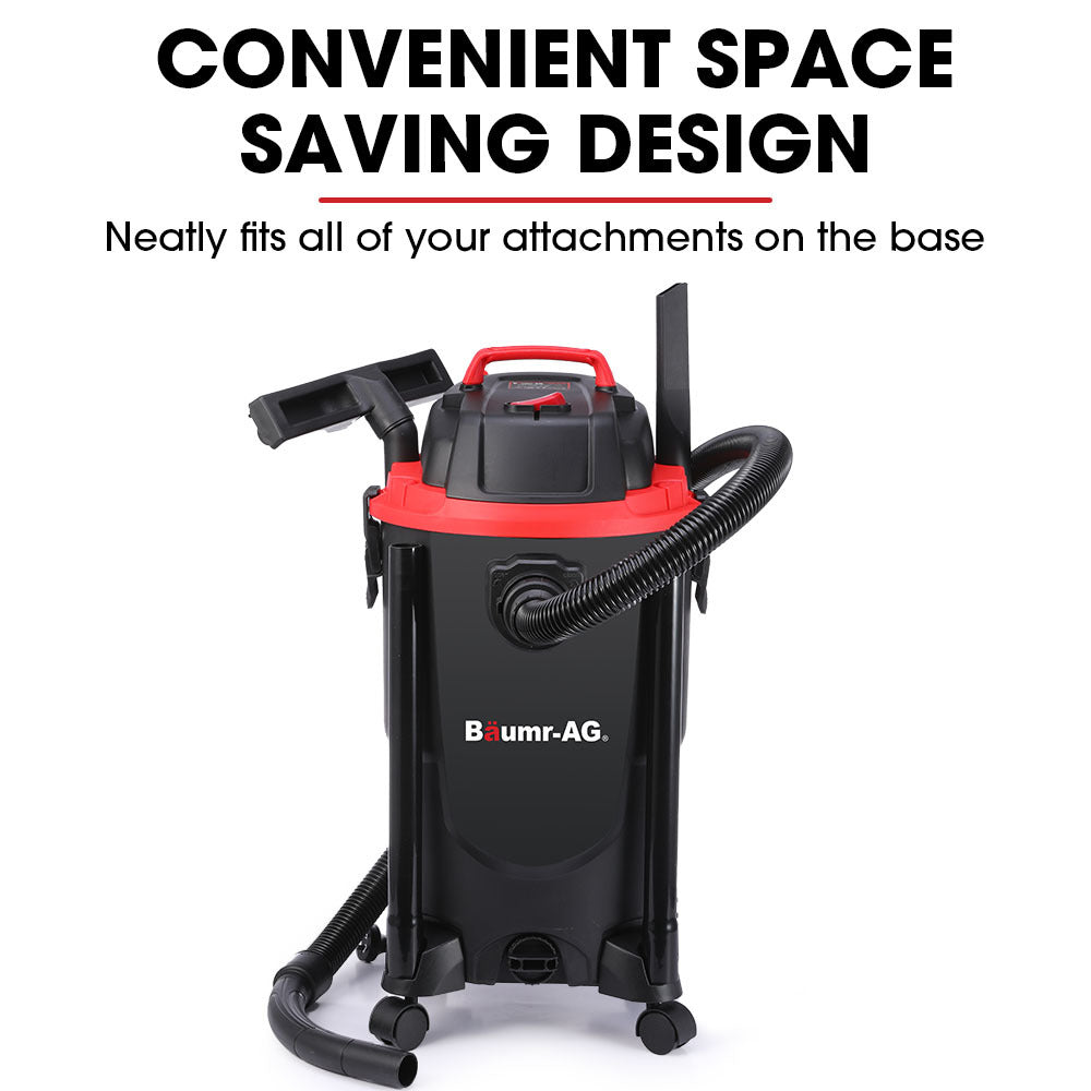 BAUMR-AG 30L 1200W Wet and Dry Vacuum Cleaner, with Blower, for Car, Workshop, Carpet