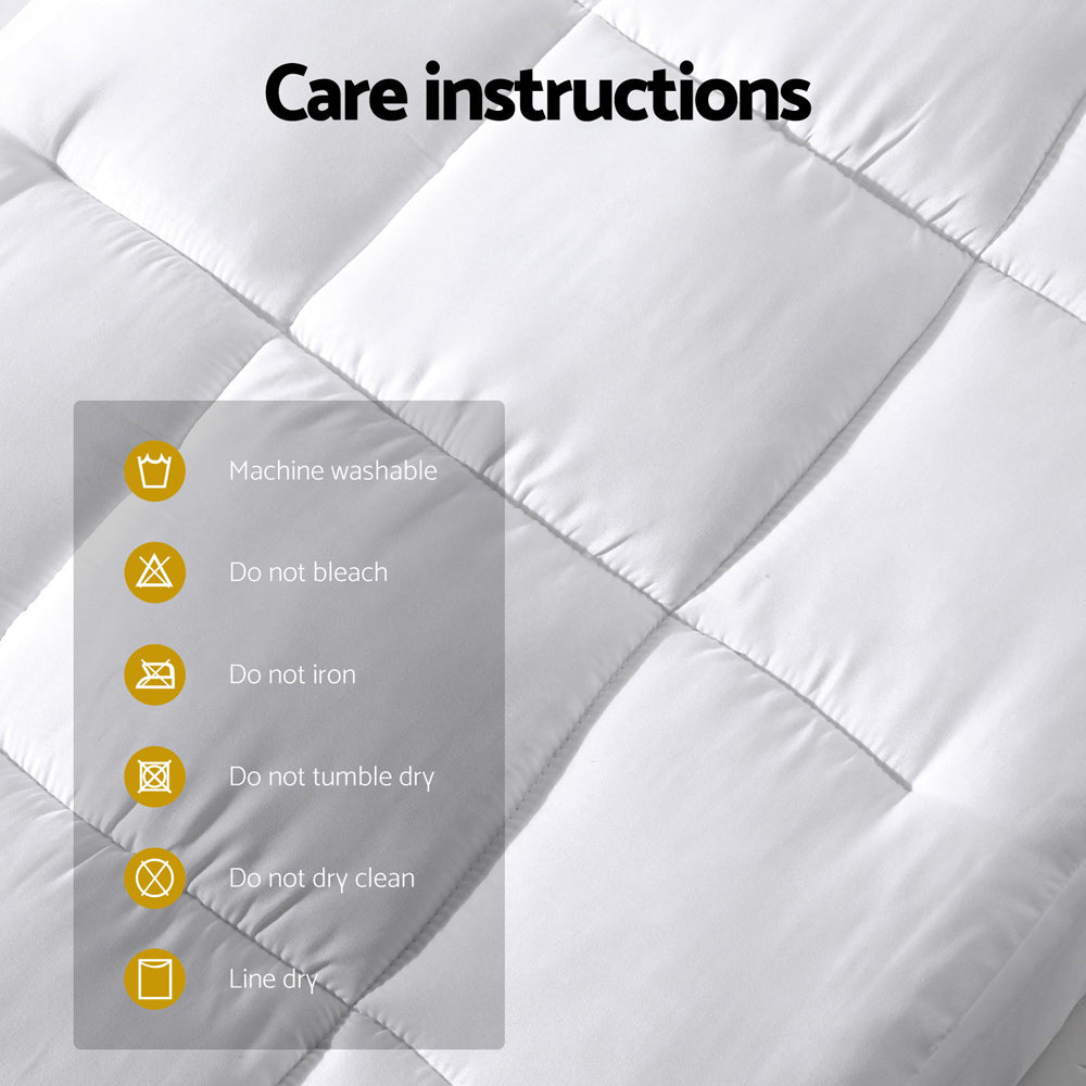 Luxurious Bamboo Pillowtop Mattress Topper by Giselle Bedding