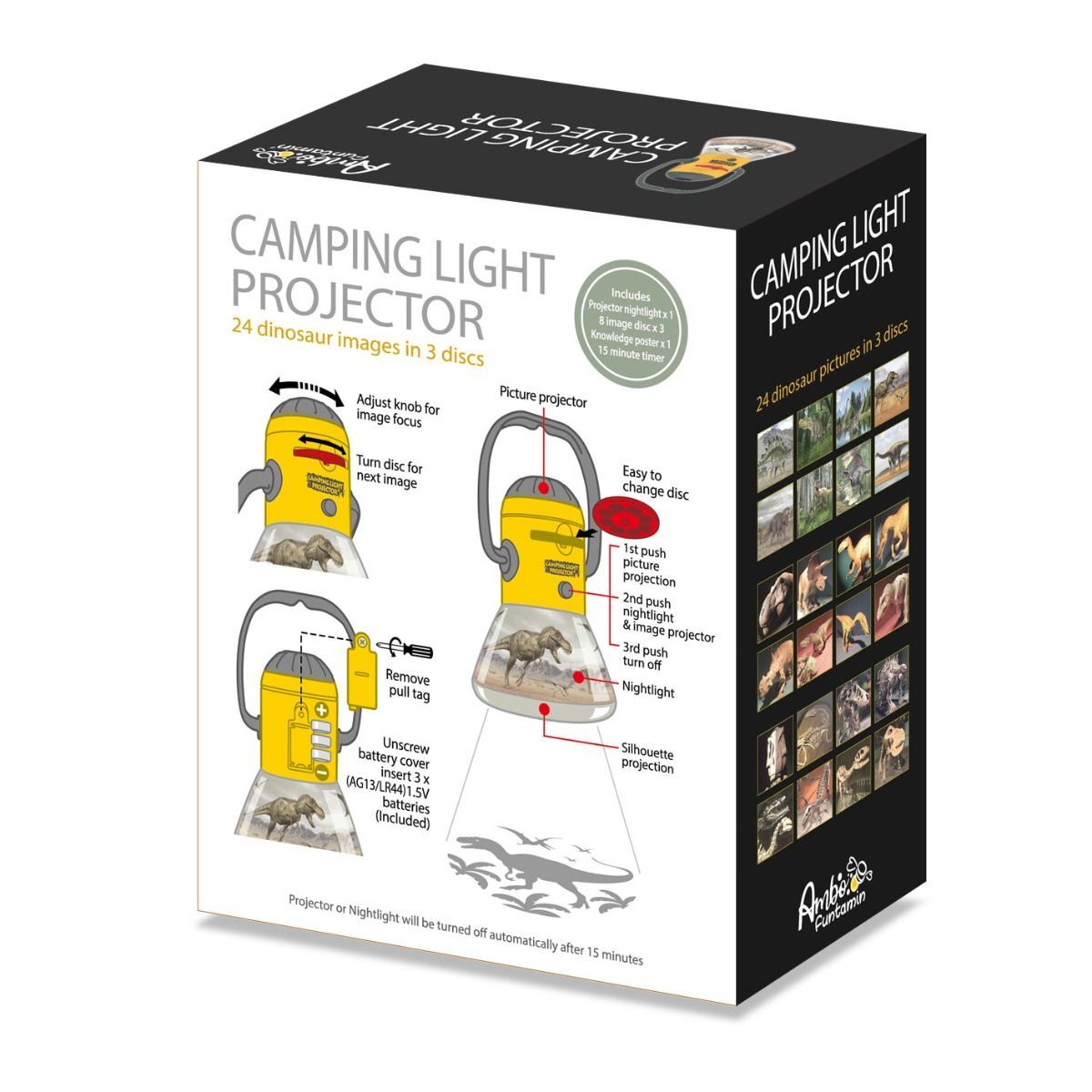 Dinosaur Mini Camping Night Light Projector