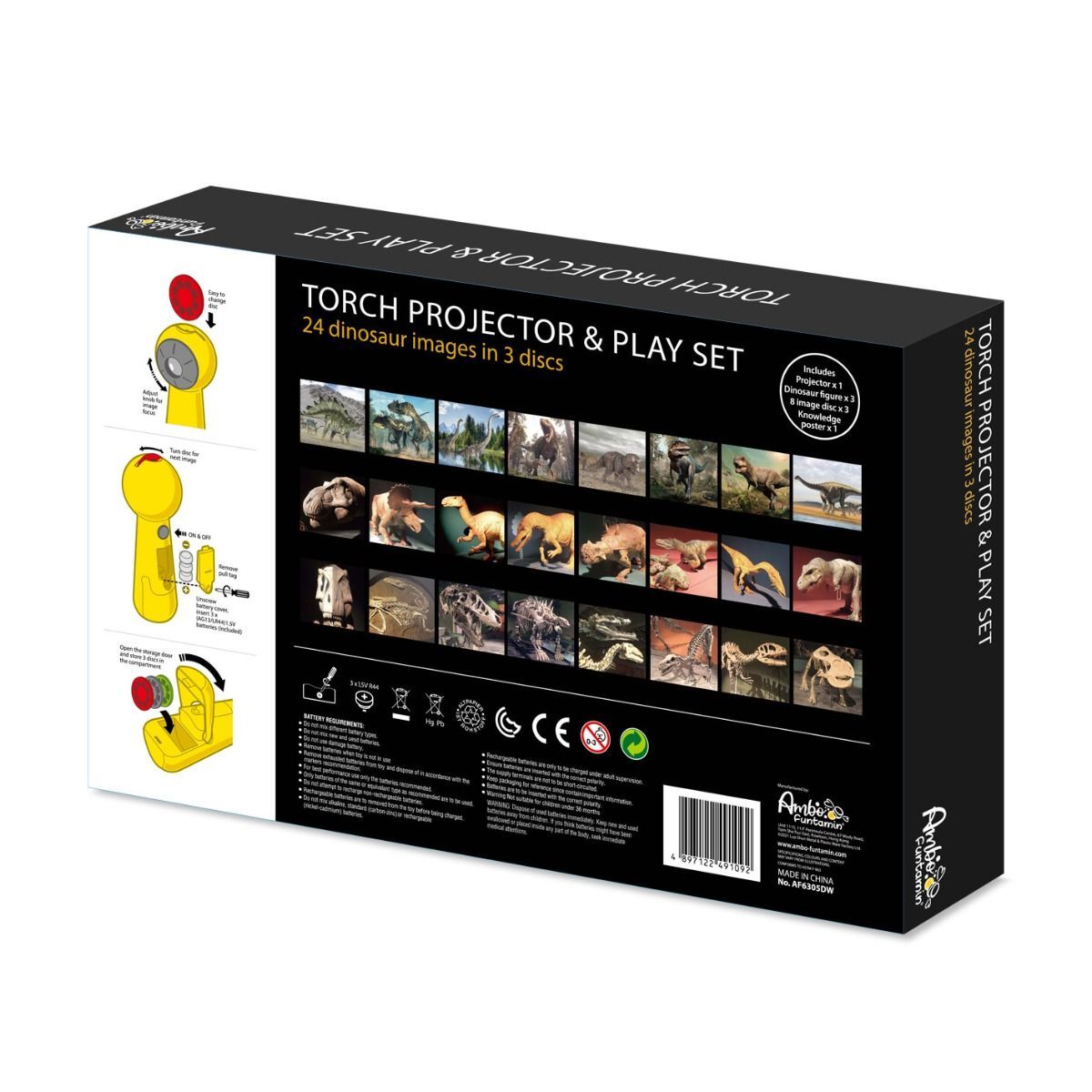 Dinosaur Projector & Play Set Figure Toy