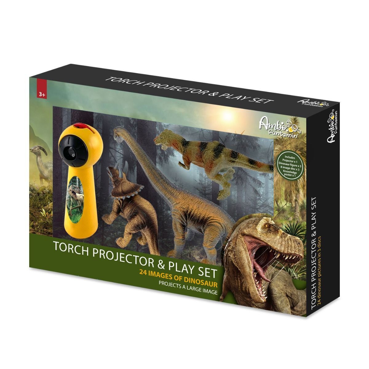 Dinosaur Projector & Play Set Figure Toy