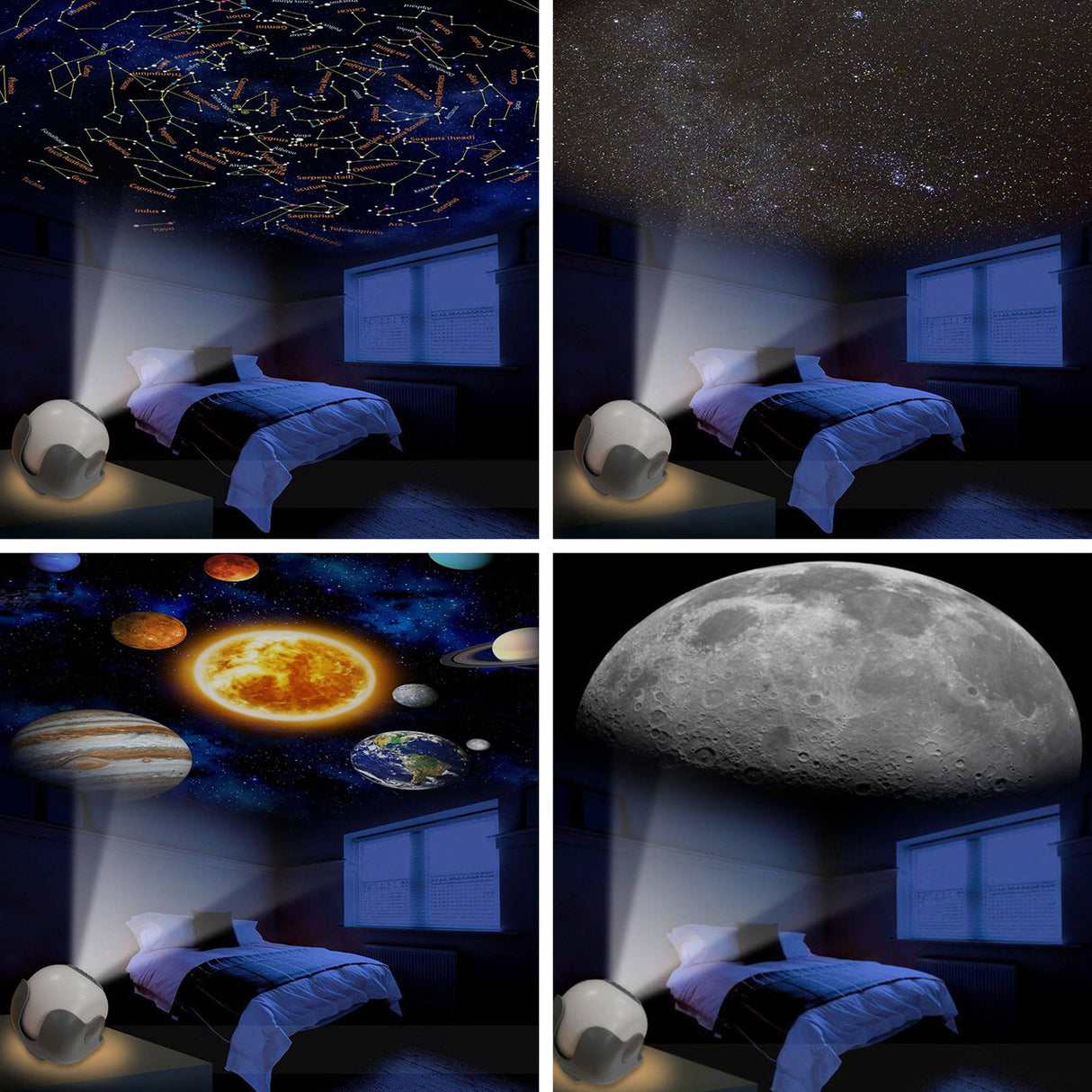 Solar System Projector with 4 Image Disc