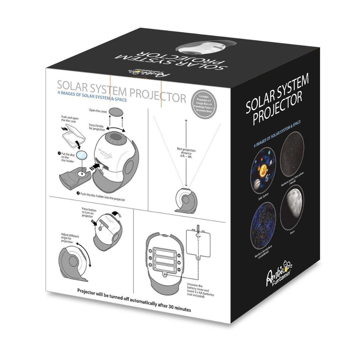 Solar System Projector with 4 Image Disc