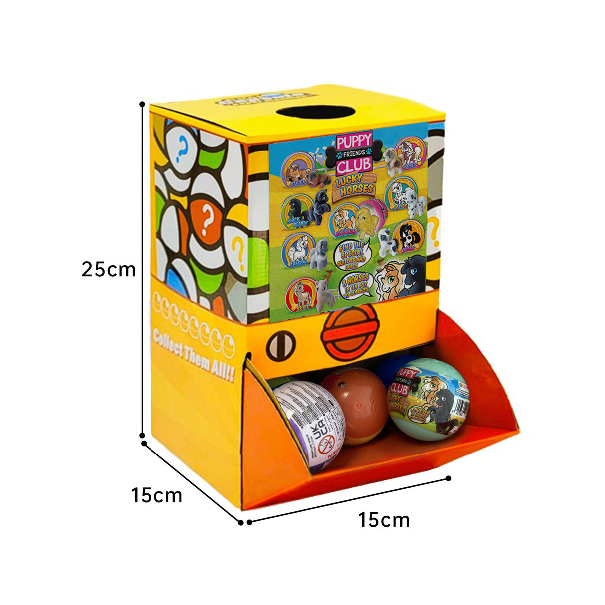 40X Puppy Club Lucky Horses Toy Capsules in Display Box