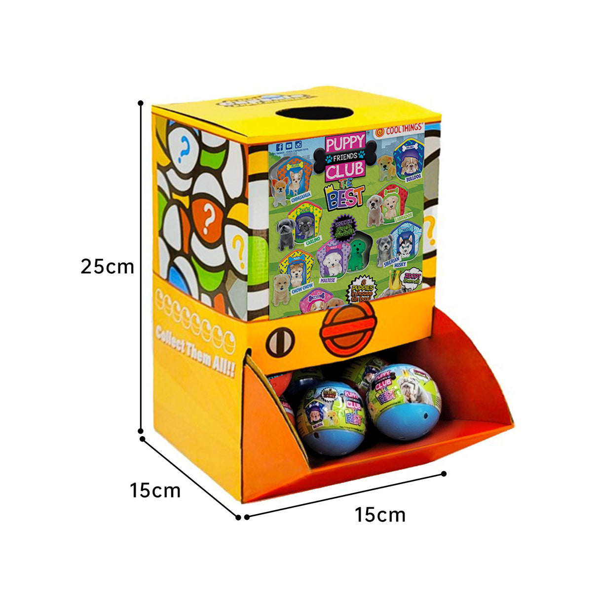 40X Puppy Club The Best Home Toy Capsules in Display Box
