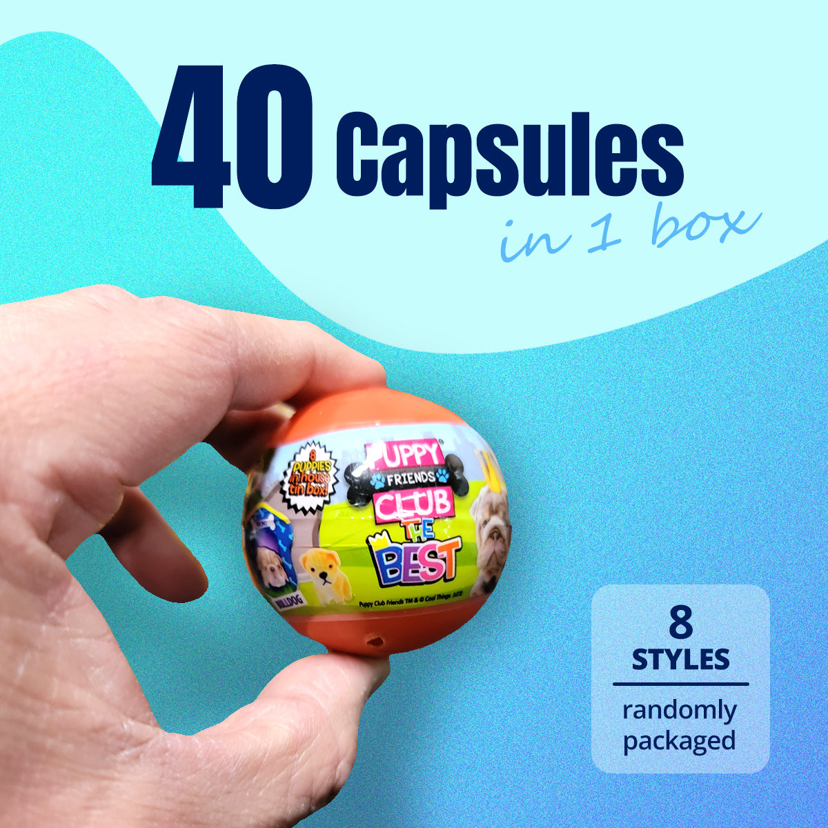 40X Puppy Club The Best Home Toy Capsules in Display Box