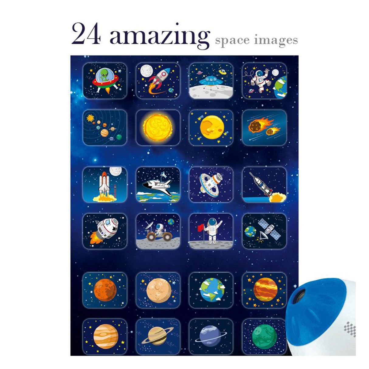 Rocket Projector Night Light STEM Toy