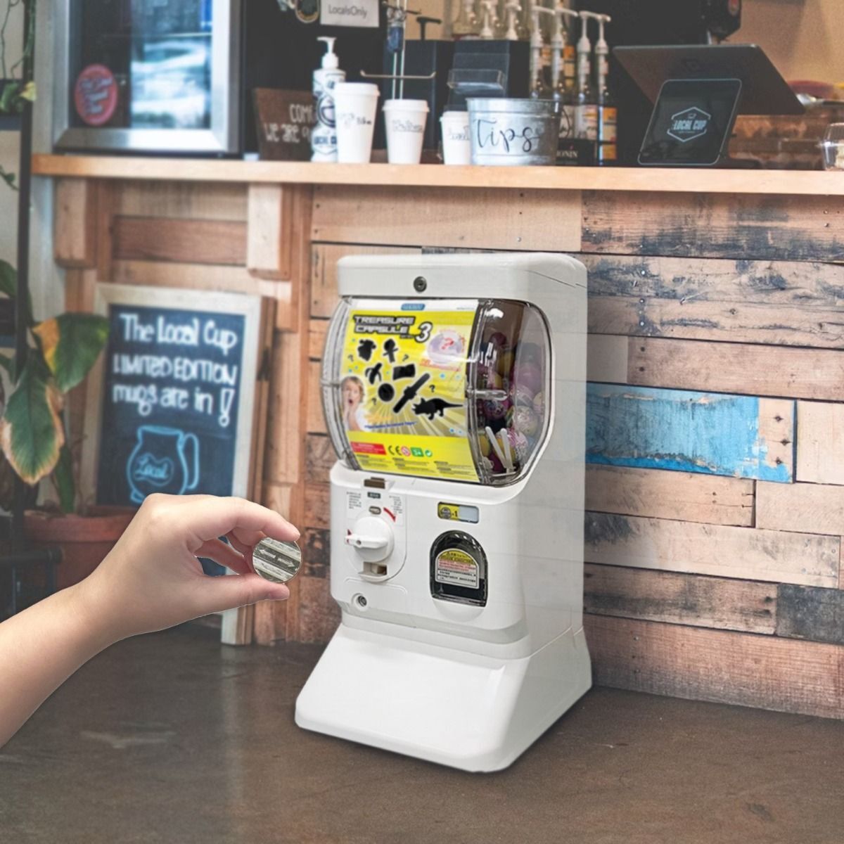 Gachapon Capsule Toy Vending Machine - WHITE