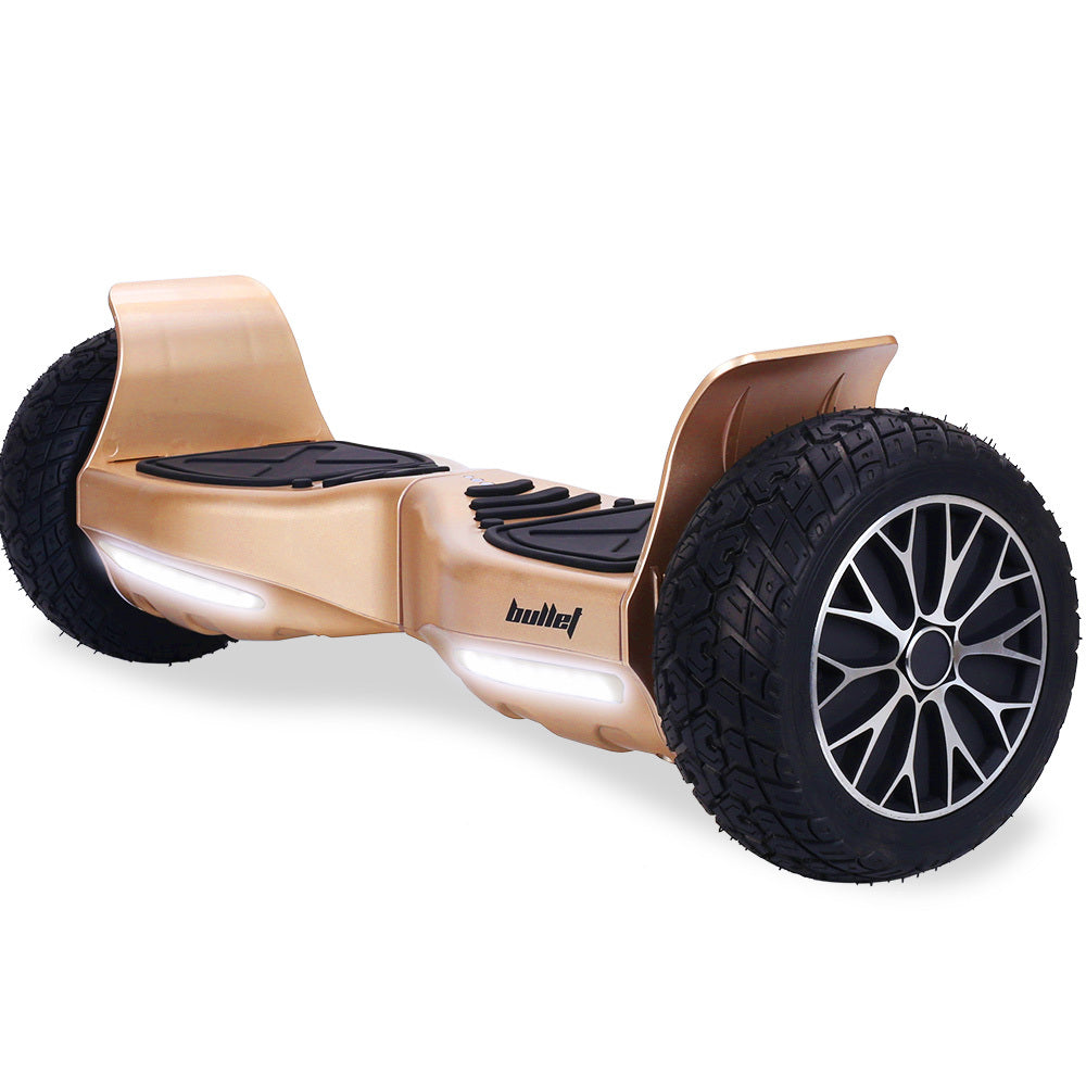 BULLET SX-4000 Hoverboard Scooter, 700W Brushless, UL Certified, AU Compliant, 8.5' Wheels, Superior Self Balancing System, LED Lights, Carry Bag, Bronze