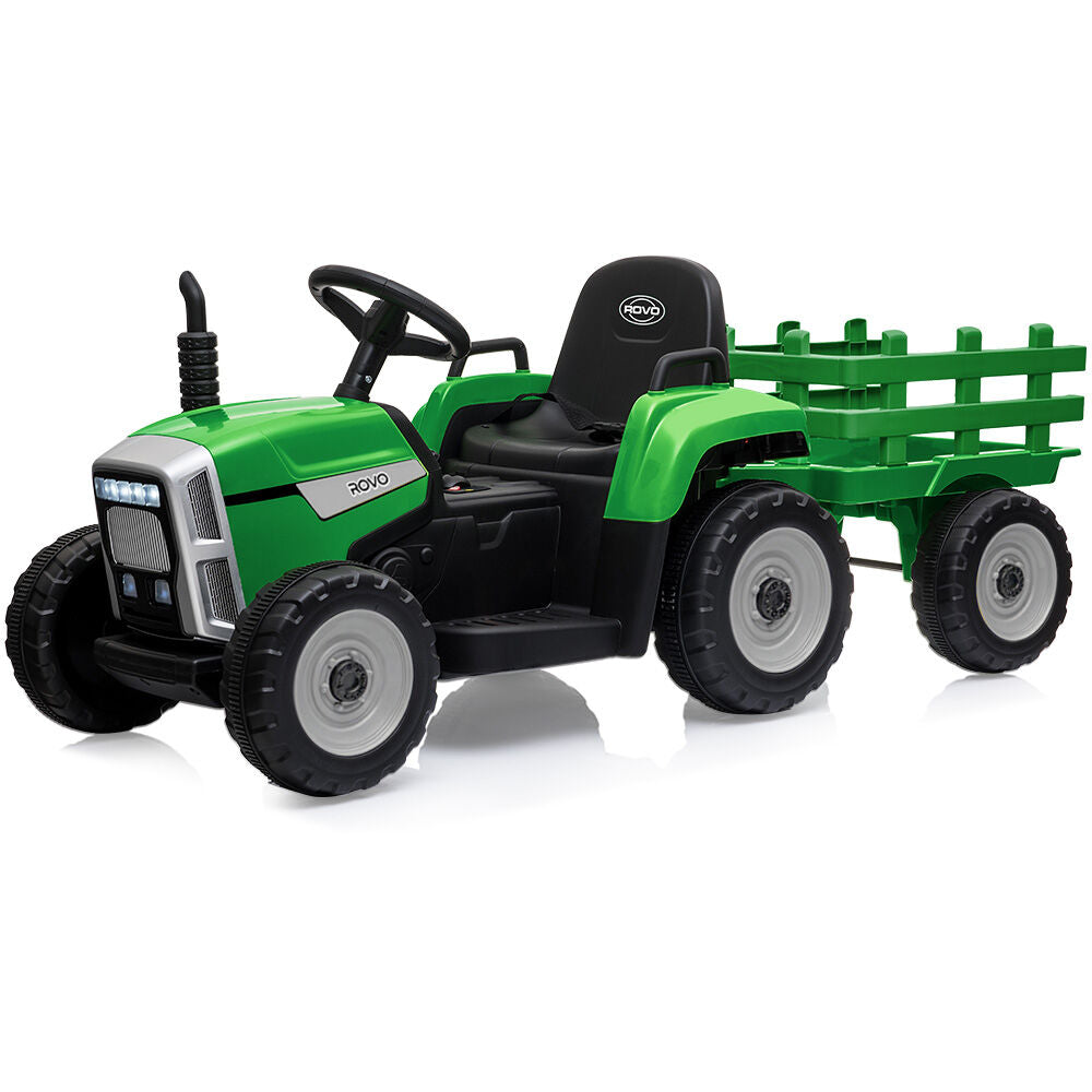 ROVO KIDS Electric Battery Operated Ride On Tractor Toy, Remote Control