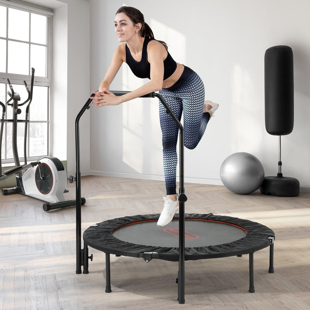 Mazam 48" Trampoline Round Fitness Rebounder Handrail