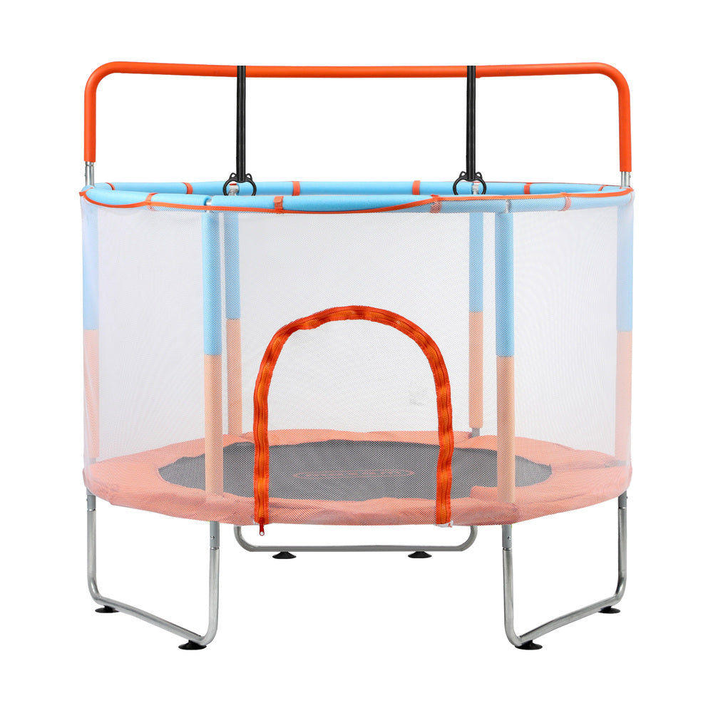Mazam 60 Inch Kids Trampoline Enclosure Safety Net Horizontal Bar