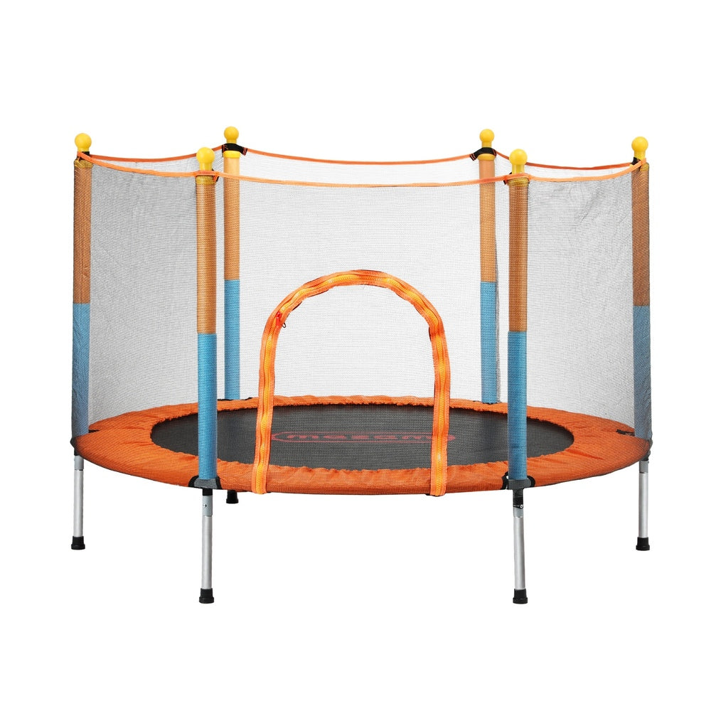 Mazam 60 Inch Kids Jumping Trampoline Enclosure Safety Net Pad