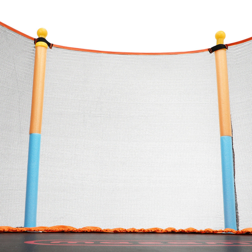 Mazam 60 Inch Kids Jumping Trampoline Enclosure Safety Net Pad