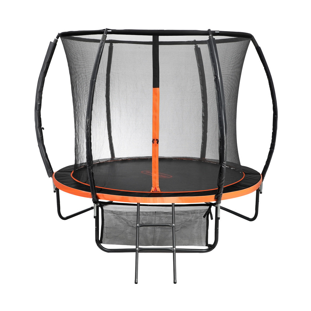 Mazam 8FT Kids Trampoline Round Encosure Safety Net with Ladder