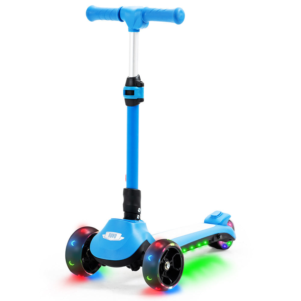 ROVO KIDS 3-Wheel Electric Scooter , Ages 3-8, Adjustable Height, AU Compliant, Lithium Battery, Blue