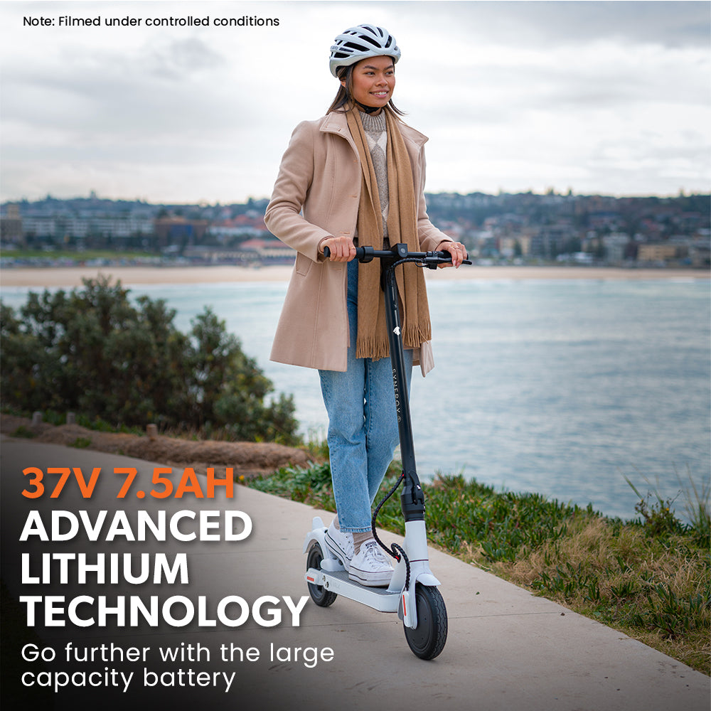 VALK Synergy 5 Electric Scooter, 400W, AU Compliant, Motorised eScooter for Adults, White