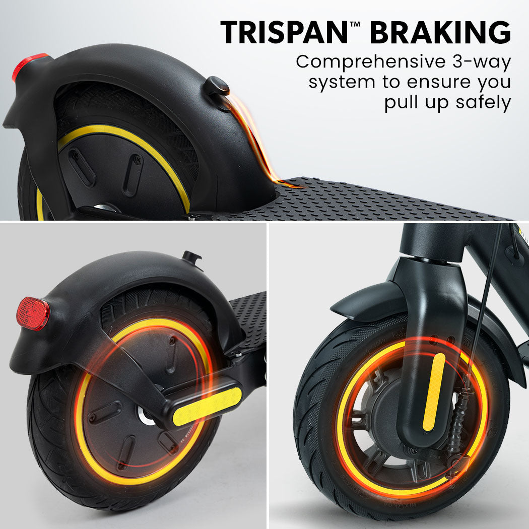 VALK Synergy 7 Electric Scooter, 500W 15Ah, AU Compliant, Motorised eScooter for Adults, Black/Yellow