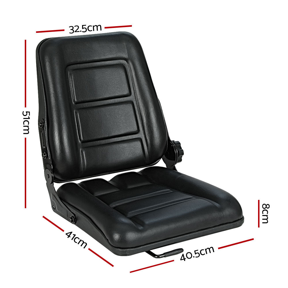 Universal Adjustable Heavy-Duty Seat for Tractors, Forklifts, and Excavators