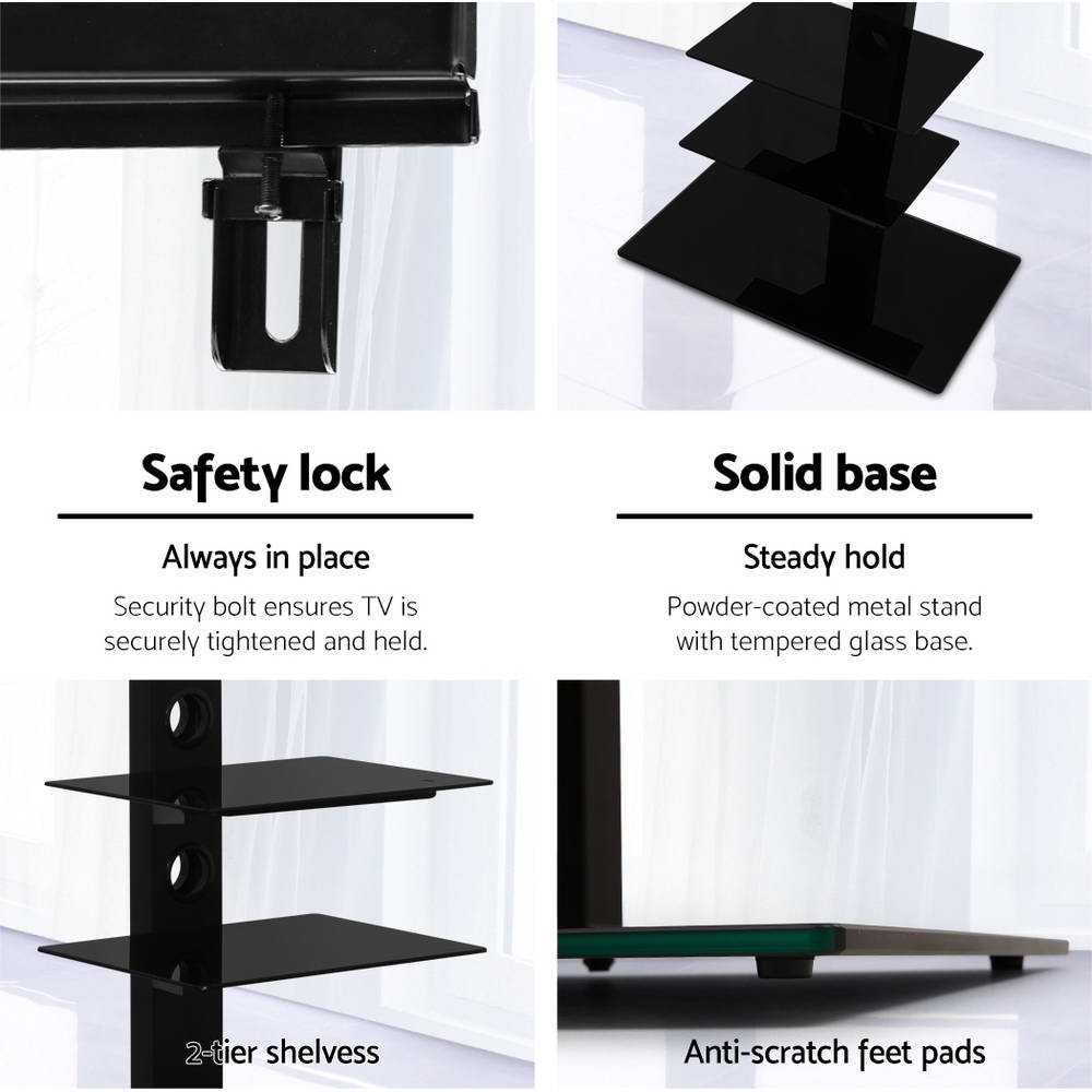 Artiss TV Stand Mount Bracket for 32-70 LED LCD 3 Tiers Storage Floor Shelf
