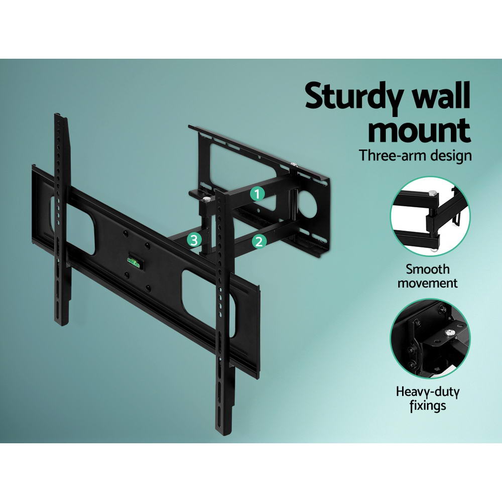 Artiss Full Motion TV Wall Mount Bracket for 32 to 70 LED LCD Screens with Strong Triple Arms