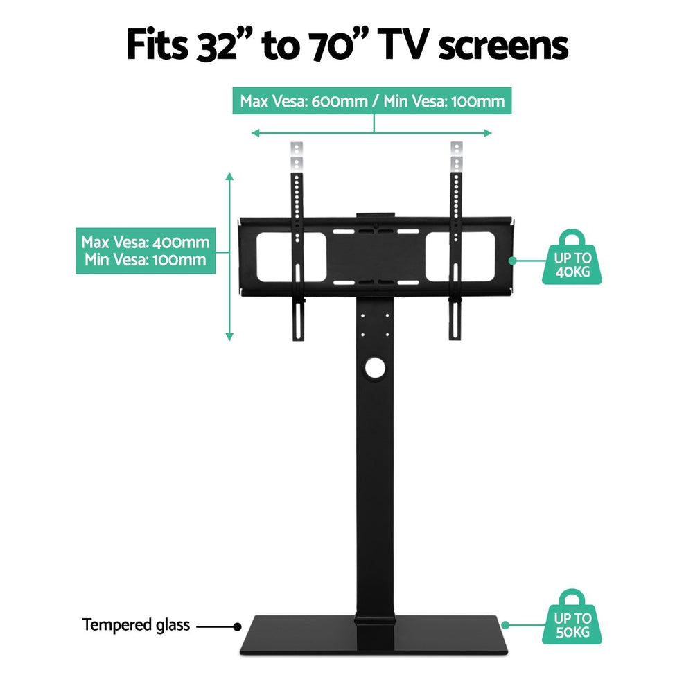 Artiss TV Stand Mount Bracket for 32-70 LED LCD Glass Storage Floor Shelf