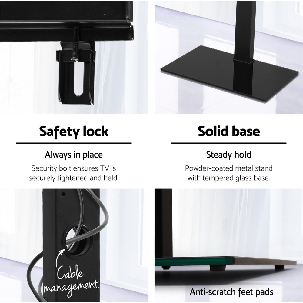 Artiss TV Stand Mount Bracket for 32-70 LED LCD Glass Storage Floor Shelf