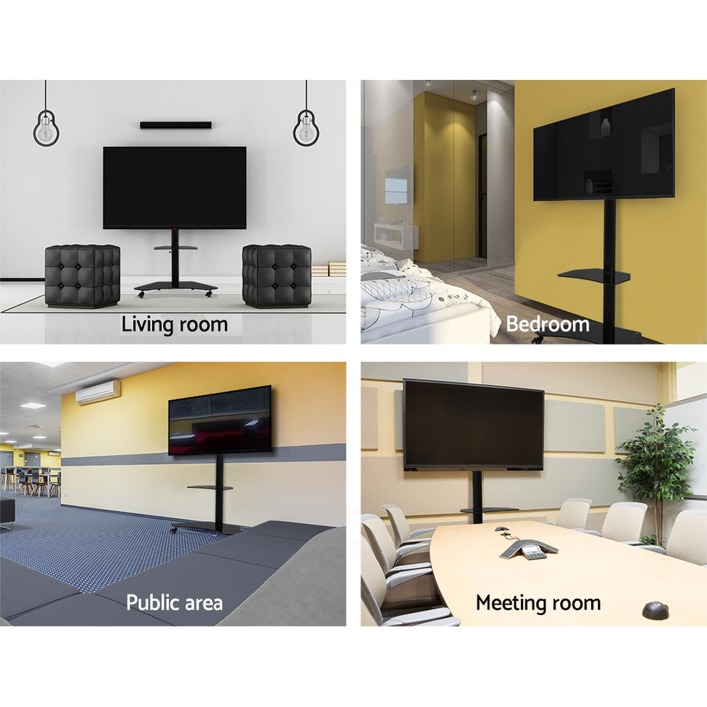 Artiss Mobile TV Stand for 32-70 TVs Mount Bracket Portable Solid Trolley Cart