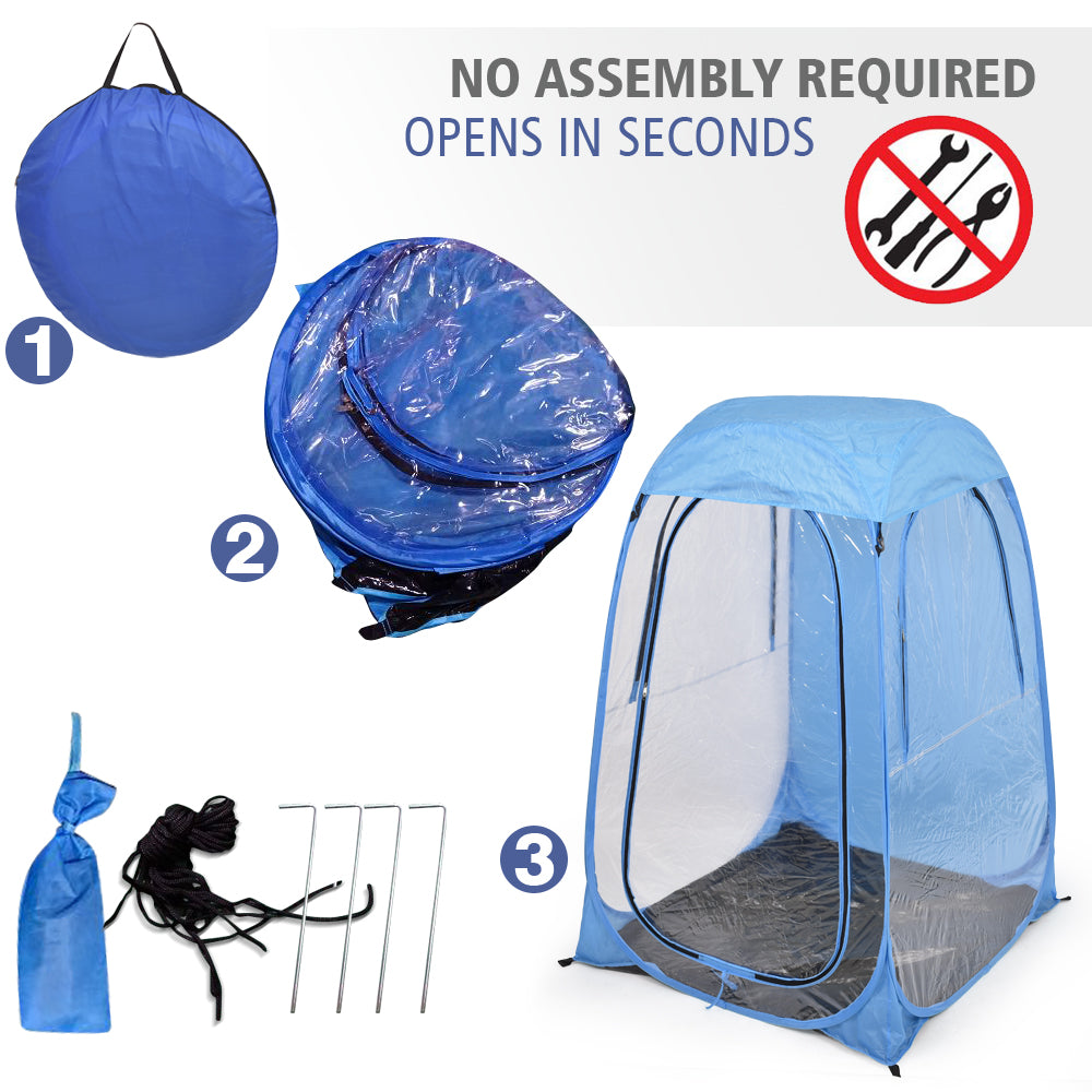 Pop Up Sports Camping Festival Fishing Garden Tent Navy Blue