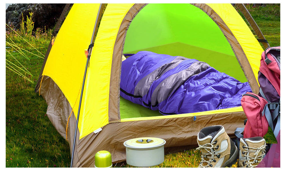 Micro Compact Design Thermal Sleeping Bag Purple