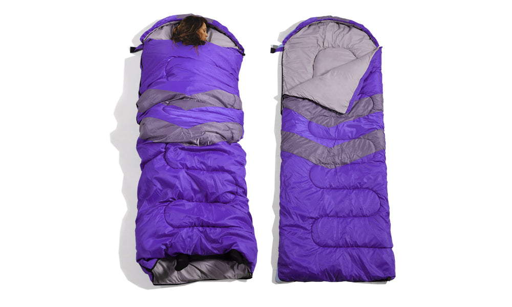 Micro Compact Design Thermal Sleeping Bag Purple