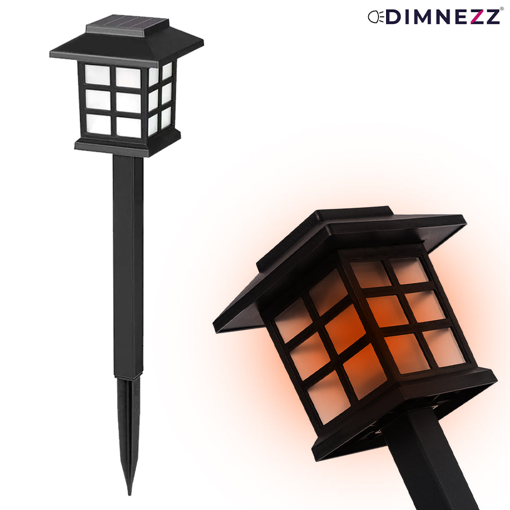 Dimnezz Solar Powered Waterproof LED Stake Lights